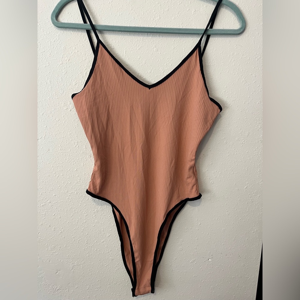 Bodysuit with Black Trim